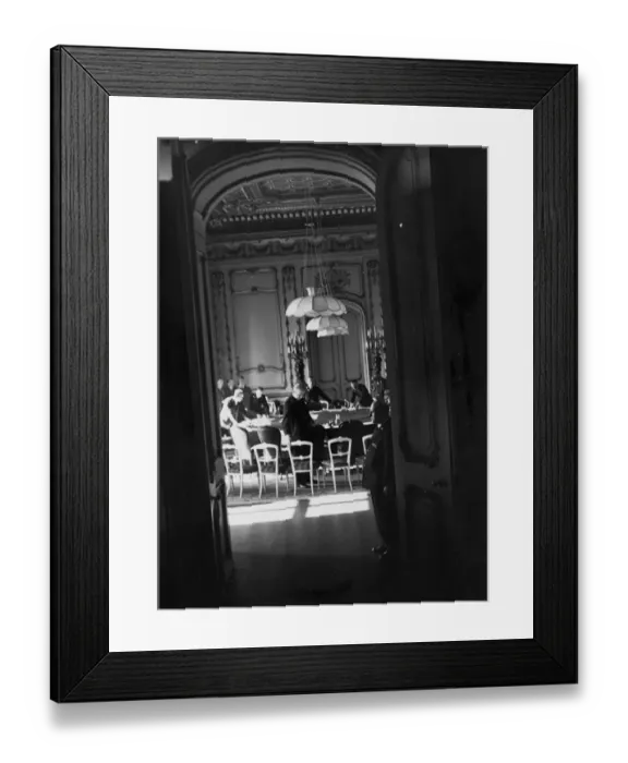 Framed Print : Today, Monday, the eve of the Palestine conference, members of the British delegation