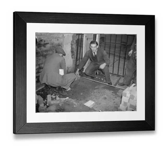 Framed Print : Poets son is architect of new London theatre were all the builders work for nothing Framed Print : Poets son is architect of new London theatre were all the builders work for nothing