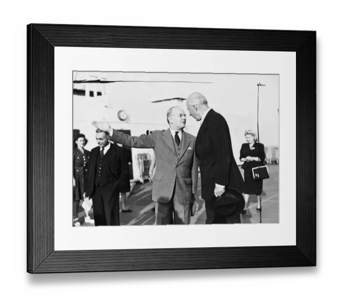 Framed Print : Us Secretary of Treasury. Here for world bank talks. Mr John W Snyder, US Secretary Framed Print : Us Secretary of Treasury. Here for world bank talks. Mr John W Snyder, US Secretary