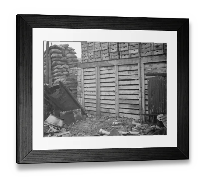 Framed Print : Collins brothers building company. Their rebuilding scheme of the local bottle factory Framed Print : Collins brothers building company. Their rebuilding scheme of the local bottle factory