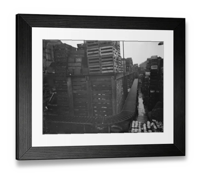 Framed Print : Collins brothers building company. Their rebuilding scheme of the local bottle factory Framed Print : Collins brothers building company. Their rebuilding scheme of the local bottle factory