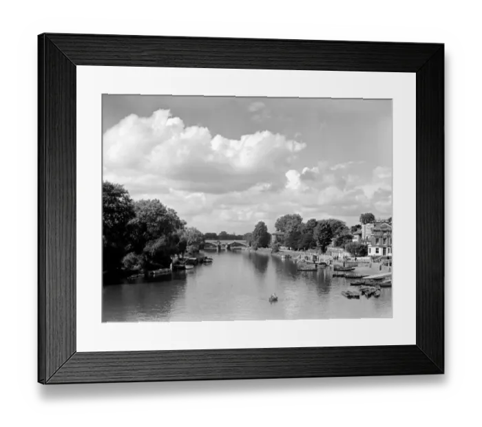 Framed Print : The river Thames at Richmond, London, England. 1950s Framed Print : The river Thames at Richmond, London, England. 1950s