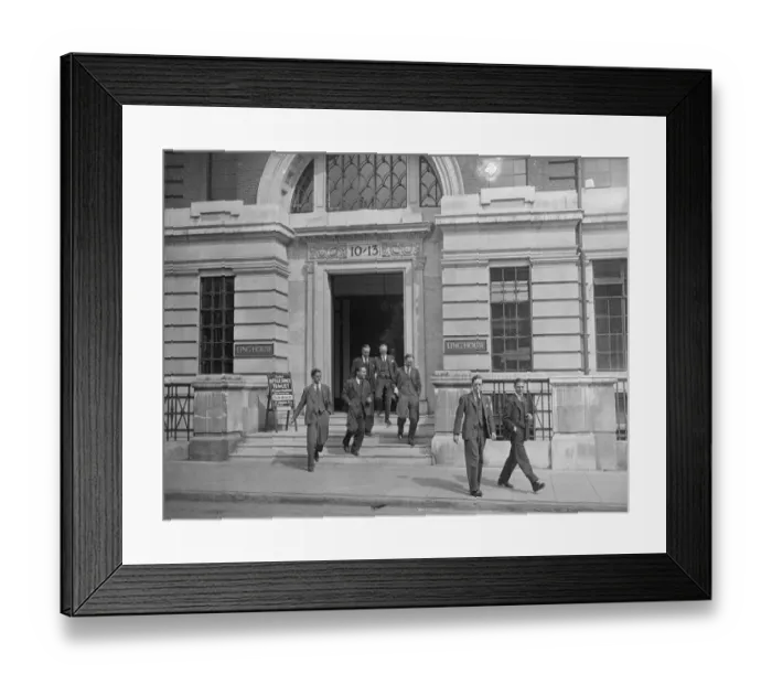 Framed Print : Bank of England opens secret branch for war loan work. The Bank of England has Framed Print : Bank of England opens secret branch for war loan work. The Bank of England has