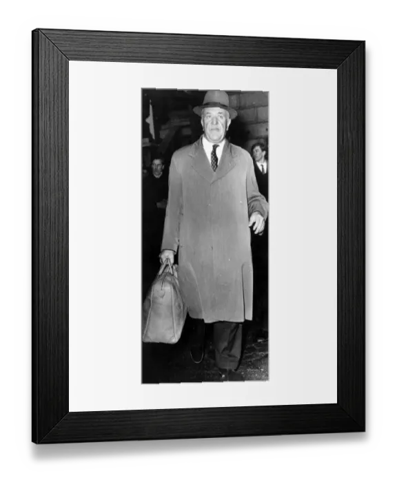 Framed Print : Herbert Murray, Managing Director of the State Building Society, photographed after Framed Print : Herbert Murray, Managing Director of the State Building Society, photographed after