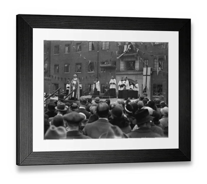 Framed Print : The Archbishop of Canterbury performed the ceremony of blessing the new St Nicholas Framed Print : The Archbishop of Canterbury performed the ceremony of blessing the new St Nicholas