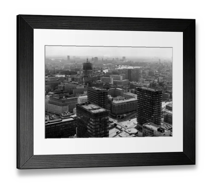 Framed Print : A wide-angle view of BPs new head office building looking in a north-easterly directioon Framed Print : A wide-angle view of BPs new head office building looking in a north-easterly directioon