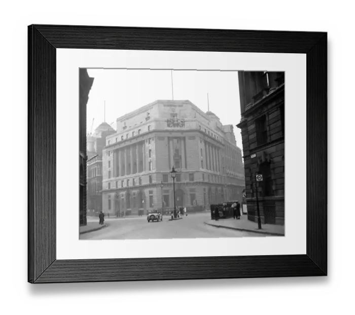 Framed Print : London The national provincial bank building. April 1937 Framed Print : London The national provincial bank building. April 1937