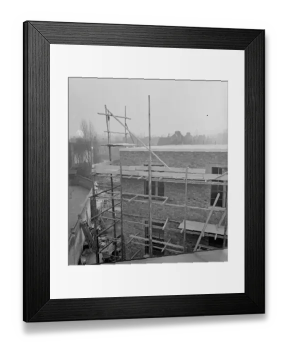 Framed Print : The construction of the Speedwell Telephone Exchange at Golders Green, London. 7 Framed Print : The construction of the Speedwell Telephone Exchange at Golders Green, London. 7