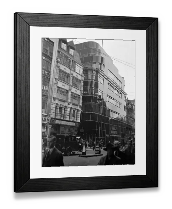 Framed Print : Exterior view of the Daily Express building in Fleet Street, London. June 1939 Framed Print : Exterior view of the Daily Express building in Fleet Street, London. June 1939