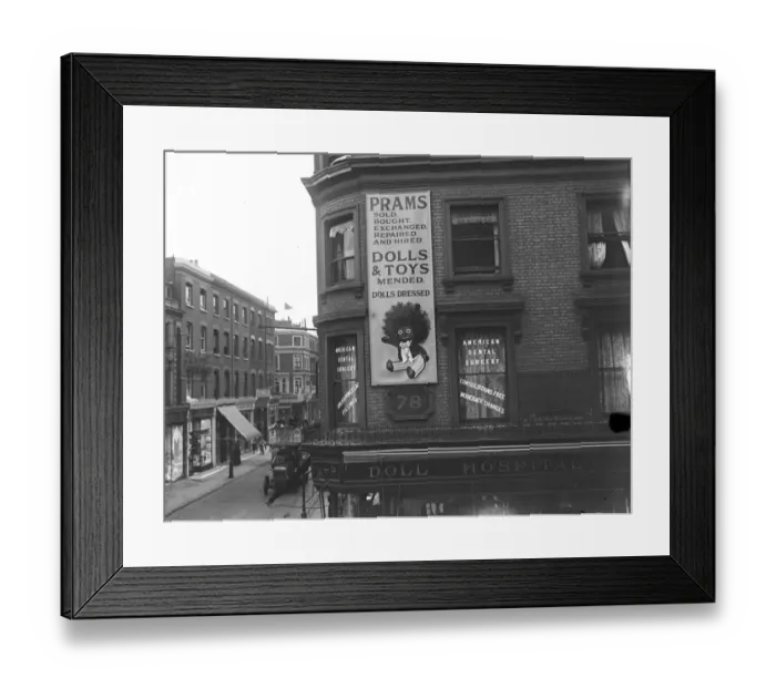 Framed Print : The Dolls Hospital in Monmouth Road, Bayswater London. Taken for the Daily News Framed Print : The Dolls Hospital in Monmouth Road, Bayswater London. Taken for the Daily News