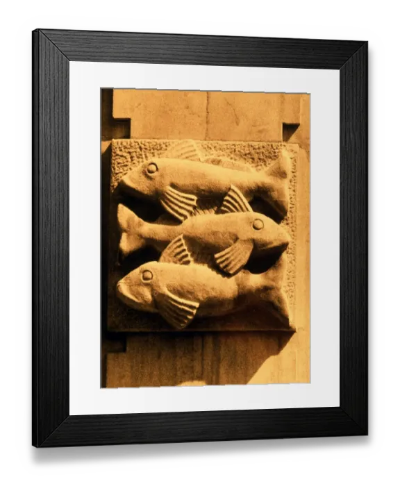 Framed Print : London - Cheapside Curious ntriple image of Pisces from among the zodialal signs Framed Print : London - Cheapside Curious ntriple image of Pisces from among the zodialal signs