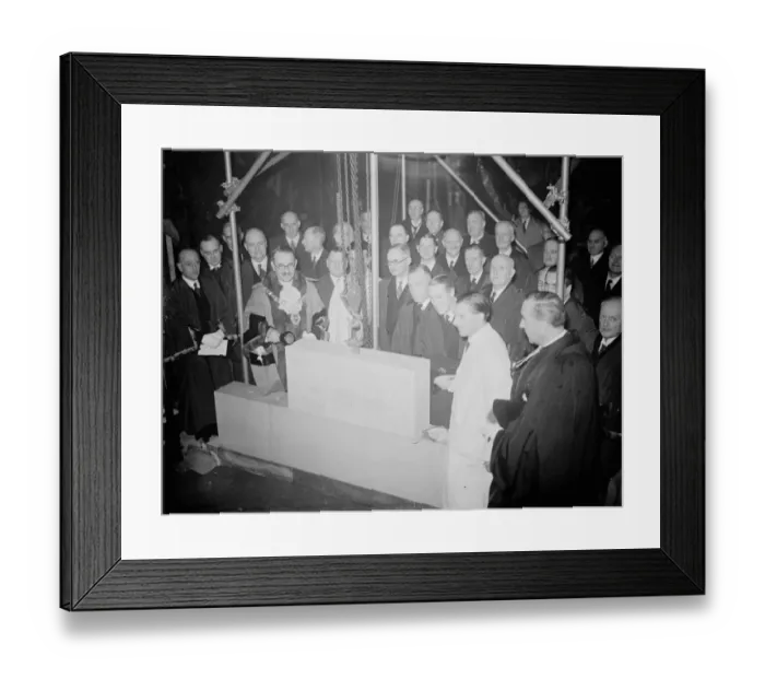 Framed Print : The Lord Mayor of London, Sir Harry Twyford, laid the foundation stone of the new police station Framed Print : The Lord Mayor of London, Sir Harry Twyford, laid the foundation stone of the new police station