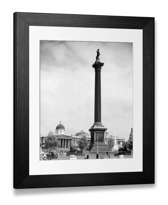Framed Print : Nelsons Column with the National Gallery building in the background Trafalgar Square Framed Print : Nelsons Column with the National Gallery building in the background Trafalgar Square