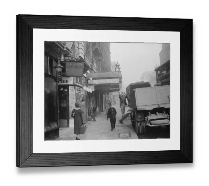 Framed Print : The demolition of Alhambra Theatre in the West End of London. 1936 Framed Print : The demolition of Alhambra Theatre in the West End of London. 1936