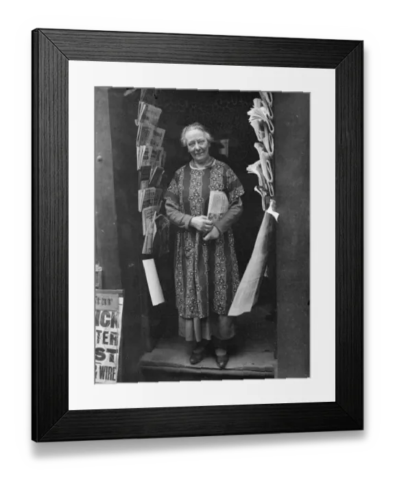 Framed Print : Ma Rushworth yields to progress. After 45 years - refuses to retire Framed Print : Ma Rushworth yields to progress. After 45 years - refuses to retire