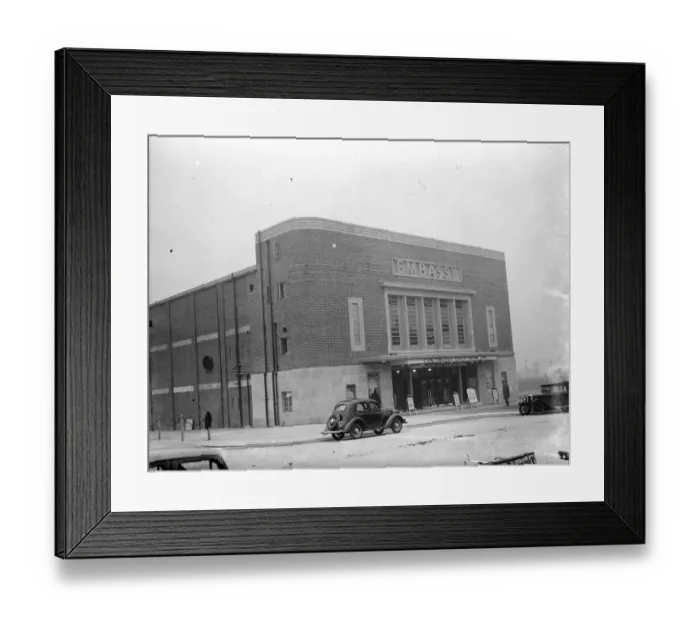Framed Print : Embassy cinema in Petts Wood, London. 12 October 1936 Framed Print : Embassy cinema in Petts Wood, London. 12 October 1936