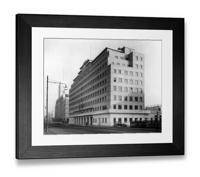 Framed Print : The imposing building of the vast new London Fire Brigade headquarters, which has Framed Print : The imposing building of the vast new London Fire Brigade headquarters, which has