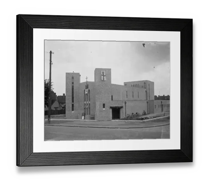 Framed Print : Elthams new catholic church. 1936