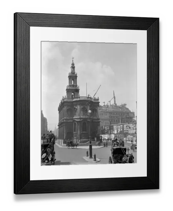 Framed Print : London. St Mary Le Strand Church, Strand, London. 1900 Framed Print : London. St Mary Le Strand Church, Strand, London. 1900