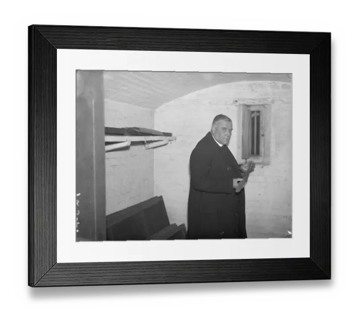 Framed Print : London vicar wishes to sell his house, believed to be haunted by monks ghost Framed Print : London vicar wishes to sell his house, believed to be haunted by monks ghost
