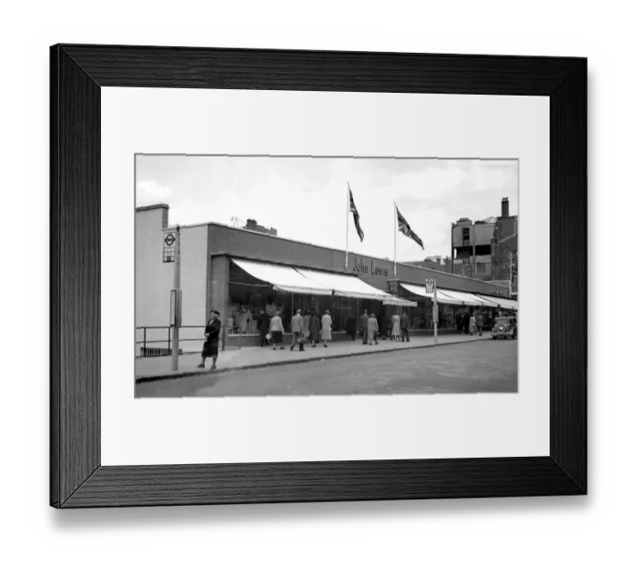Framed Print : England, London John Lewis new building, Oxford Street opened June 1950 Framed Print : England, London John Lewis new building, Oxford Street opened June 1950