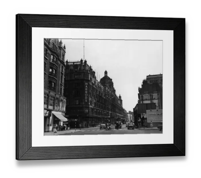 Framed Print : The Royal Store. This is Harrods, the famous London store which has recently been Framed Print : The Royal Store. This is Harrods, the famous London store which has recently been
