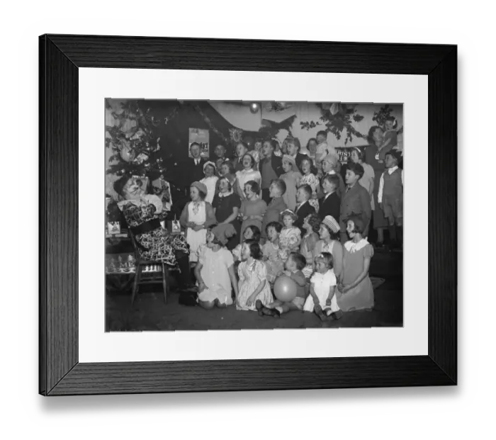 Framed Print : Police chidrens party in St Mary Cray, London. 1938 Framed Print : Police chidrens party in St Mary Cray, London. 1938