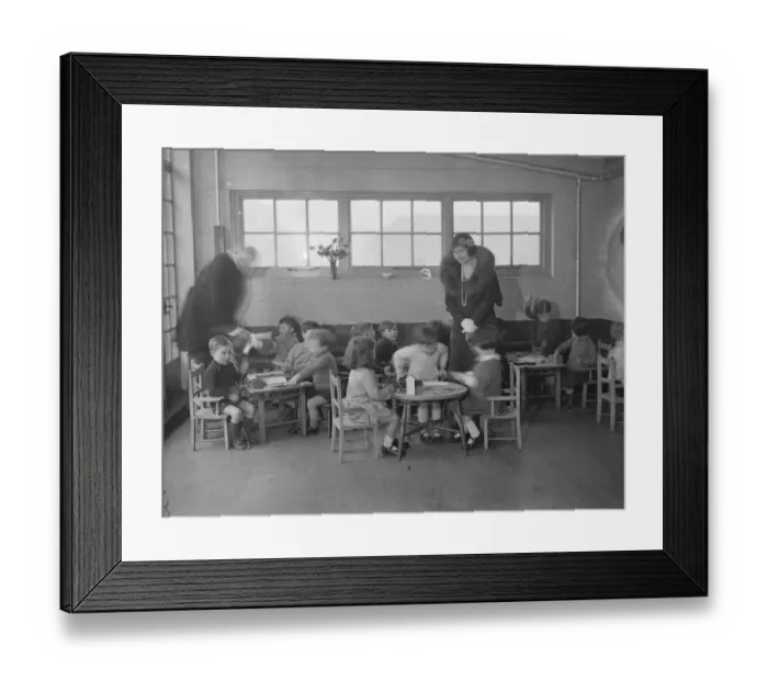 Framed Print : Duchess of York among the babies. The Duchess of York opened the new building of Framed Print : Duchess of York among the babies. The Duchess of York opened the new building of