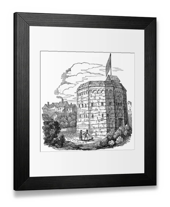 Framed Print : The Bear Garden in Southwark, A. D 1574. From the long print of London by Vischer Framed Print : The Bear Garden in Southwark, A. D 1574. From the long print of London by Vischer