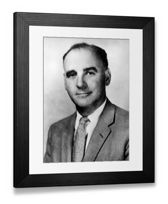Framed Print : Mr David Bruce Pitblado. Portrait of Mr David Bruce Pitblado, CB, CVO, whose appointment