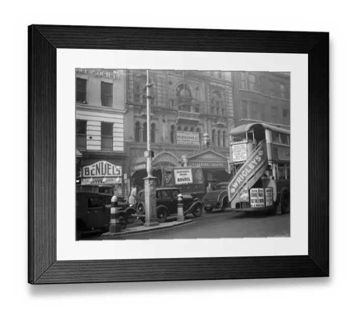 Framed Print : The demolition of Alhambra Theatre in the West End of London. 1936 Framed Print : The demolition of Alhambra Theatre in the West End of London. 1936