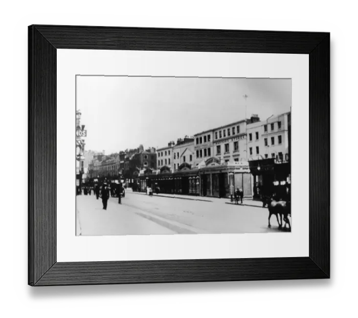 Framed Print : Early exterior of Harrods store. London Framed Print : Early exterior of Harrods store. London