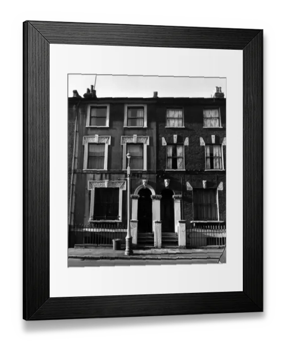 Framed Print : West side St Agnes Place, Kennington, South London, this terraced housing formed Framed Print : West side St Agnes Place, Kennington, South London, this terraced housing formed