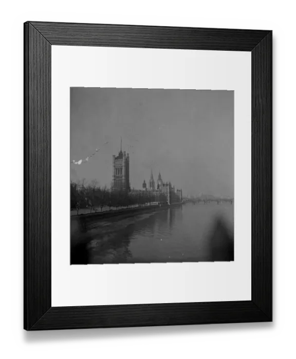 Framed Print : Houses of Parliment, London. 31 March 1946 Framed Print : Houses of Parliment, London. 31 March 1946
