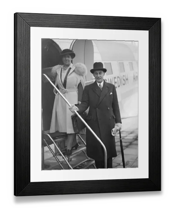 Framed Print : Minister of transport leads by air with his wife for opening of Europes longest bridge Framed Print : Minister of transport leads by air with his wife for opening of Europes longest bridge