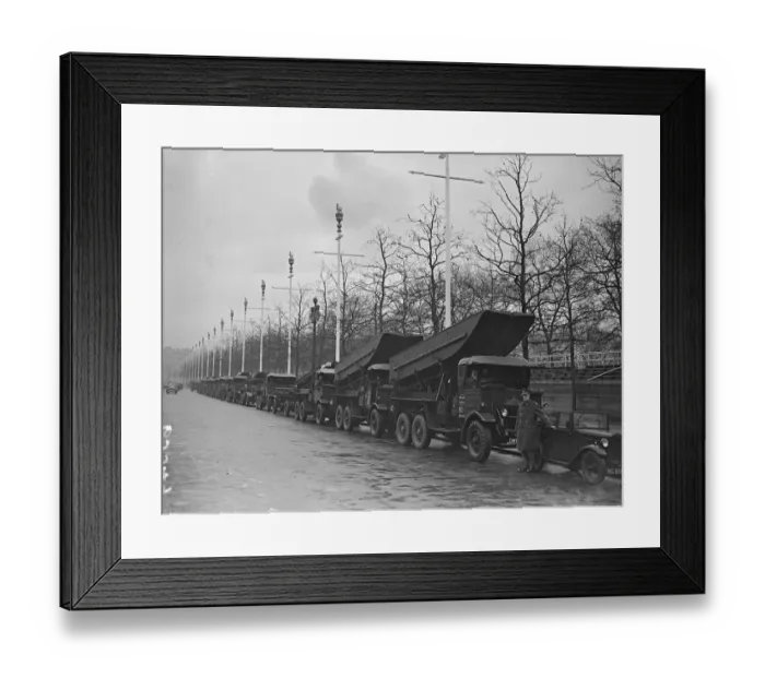 Framed Print : Weekend Sappers build bridge for Coronation crowds in St Jamess Park. Eighty Framed Print : Weekend Sappers build bridge for Coronation crowds in St Jamess Park. Eighty