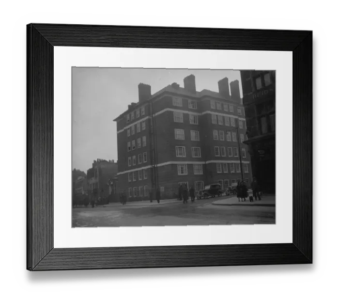 Framed Print : Workers flats on Liverpool Road, London. 24 October 1934
