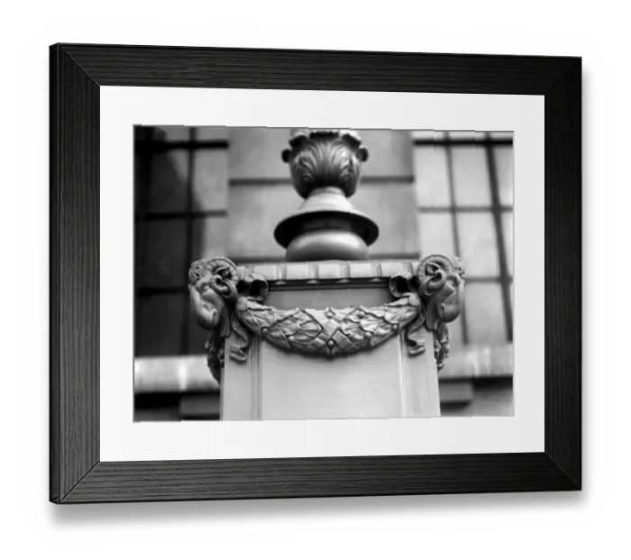 Framed Print : New Port of London Authority Building. The Sculptured Rams heads are notable for their expression