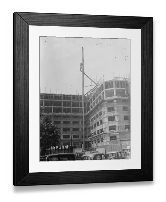 Framed Print : Europes largest block of flats will have bomb proof shelter at Albany Street and Euston Road Framed Print : Europes largest block of flats will have bomb proof shelter at Albany Street and Euston Road