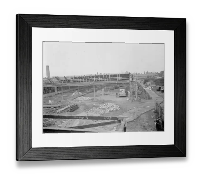 Framed Print : The building of the Ascott Gas, Water, Gesyers Works Ltd, Neasden. 1937 Framed Print : The building of the Ascott Gas, Water, Gesyers Works Ltd, Neasden. 1937