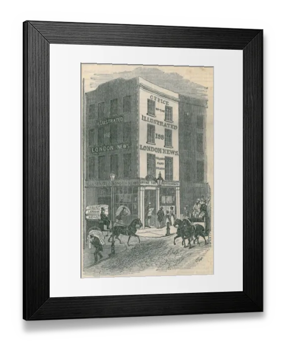 Framed Print : 198 Strand, London, England The offices of The Illustrated London News first published Framed Print : 198 Strand, London, England The offices of The Illustrated London News first published