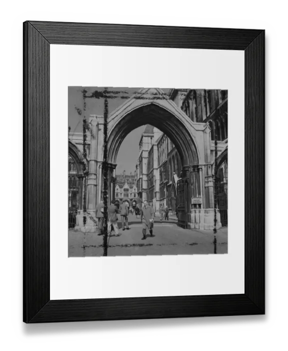 Framed Print : Men walking around London Framed Print : Men walking around London