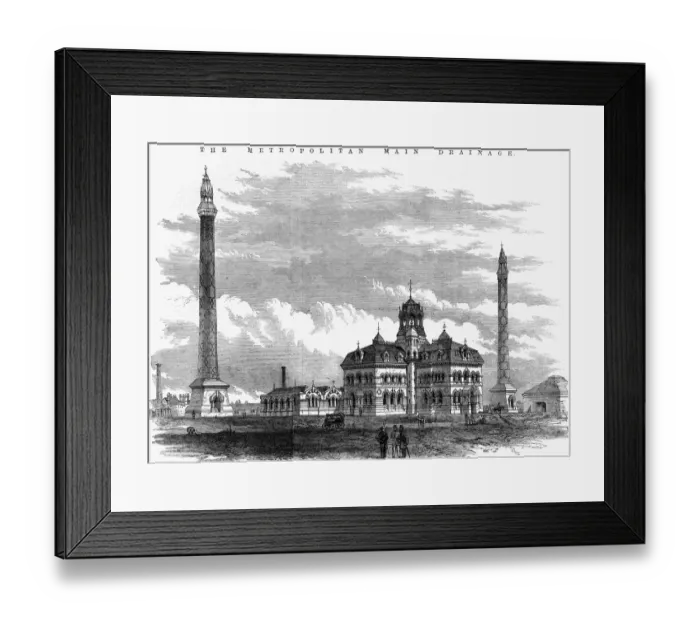 Framed Print : General view of the Abbey Mills Pumping Station at West Ham, near Stratford at the Bow Framed Print : General view of the Abbey Mills Pumping Station at West Ham, near Stratford at the Bow