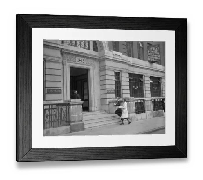 Framed Print : Bank of England opens secret branch for war loan work. The Bank of England has Framed Print : Bank of England opens secret branch for war loan work. The Bank of England has