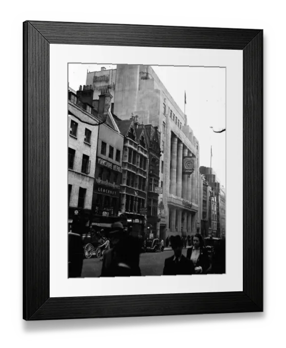 Framed Print : Exterior view of the Daily Telegraph building in Fleet Street, London. June 1939 Framed Print : Exterior view of the Daily Telegraph building in Fleet Street, London. June 1939