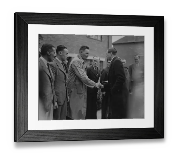 Framed Print : Duke of Kent opens new housing estate. The Duke of Kent opened the Hampstead Council s Framed Print : Duke of Kent opens new housing estate. The Duke of Kent opened the Hampstead Council s