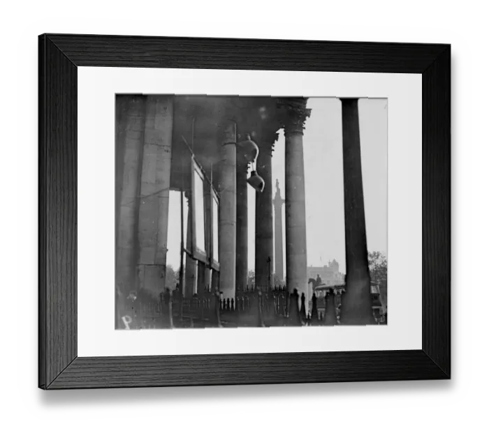 Framed Print : Portico of St Martins in the Field. Nelsons Column and Trafalgar Square, London Framed Print : Portico of St Martins in the Field. Nelsons Column and Trafalgar Square, London
