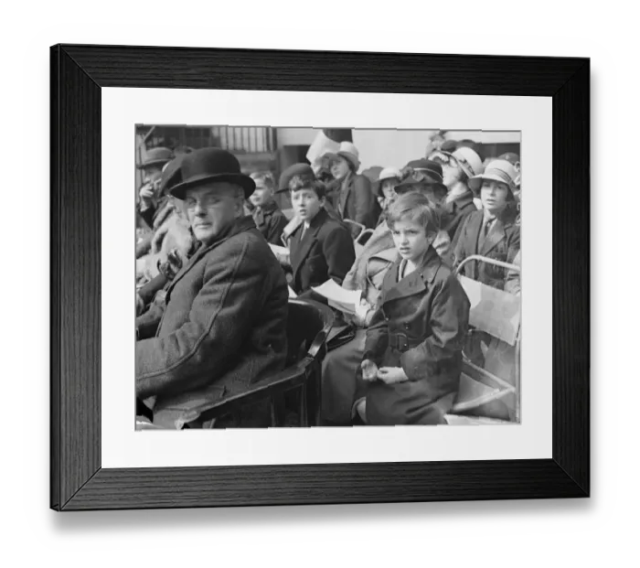 Framed Print : Anthony Edens sons watch as fire brigade gieves last display at old headquarters Framed Print : Anthony Edens sons watch as fire brigade gieves last display at old headquarters