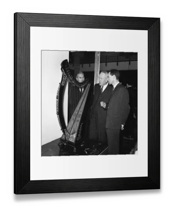 Framed Print : Special for Irish Press The Irish Ambassador, Mr Cornelius Cremin ( centre ) inspects Framed Print : Special for Irish Press The Irish Ambassador, Mr Cornelius Cremin ( centre ) inspects