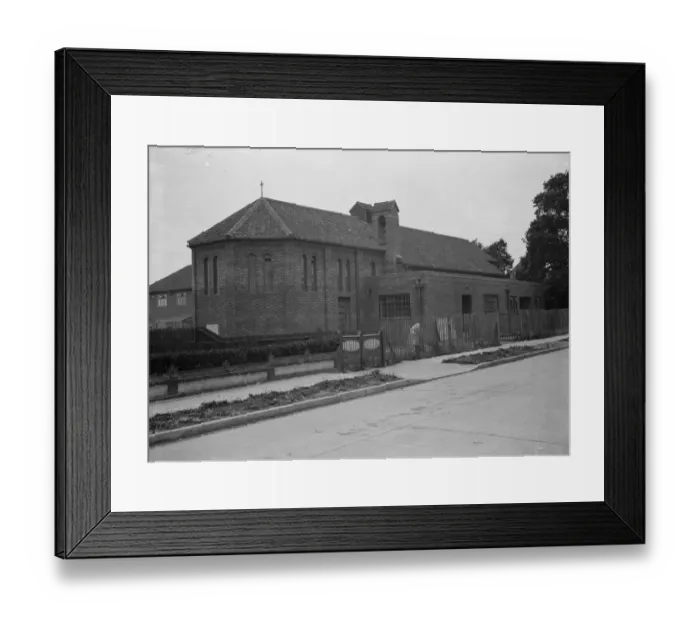 Framed Print : Church, Penhill. St James the Great Blendon 1937 Framed Print : Church, Penhill. St James the Great Blendon 1937